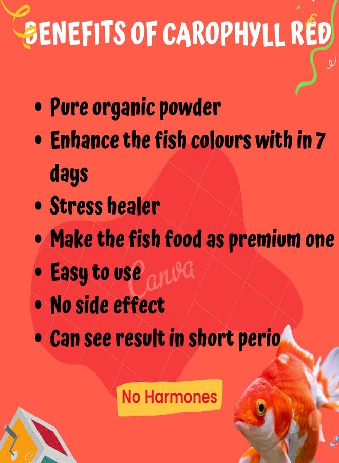 VAYINATO Merman Aquarium Fish Colour Enhancer Feed Additive Supplement 50g (Carophyll Red (for Red Colouration)) - Image 4